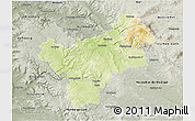 Physical 3D Map of Bayreuth, semi-desaturated