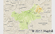 Physical 3D Map of Bayreuth, shaded relief outside