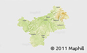 Physical 3D Map of Bayreuth, single color outside