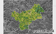 Satellite 3D Map of Bayreuth, desaturated