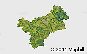 Satellite 3D Map of Bayreuth, single color outside