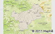 Shaded Relief 3D Map of Bayreuth, physical outside