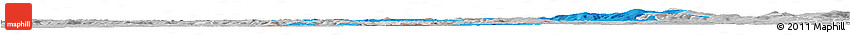 Political Horizon Map of Bayreuth, lighten, desaturated