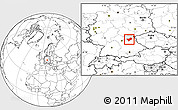Blank Location Map of Bayreuth, highlighted parent region