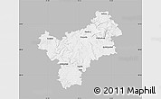 Gray Map of Bayreuth, single color outside