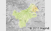 Physical Map of Bayreuth, desaturated