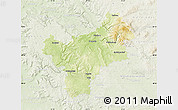 Physical Map of Bayreuth, lighten