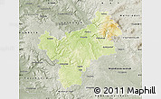 Physical Map of Bayreuth, semi-desaturated