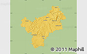 Savanna Style Map of Bayreuth, single color outside