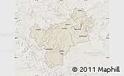 Shaded Relief Map of Bayreuth, lighten