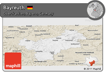 Classic Style Panoramic Map of Bayreuth