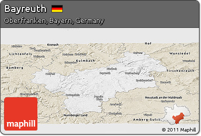 Classic Style Panoramic Map of Bayreuth
