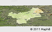 Physical Panoramic Map of Bayreuth, darken