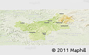 Physical Panoramic Map of Bayreuth, lighten
