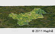 Satellite Panoramic Map of Bayreuth, darken