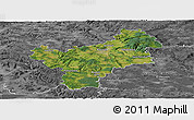 Satellite Panoramic Map of Bayreuth, desaturated