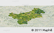 Satellite Panoramic Map of Bayreuth, lighten