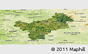 Satellite Panoramic Map of Bayreuth, physical outside