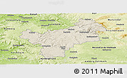 Shaded Relief Panoramic Map of Bayreuth, physical outside