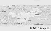Silver Style Panoramic Map of Bayreuth