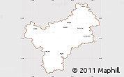 Classic Style Simple Map of Bayreuth, cropped outside