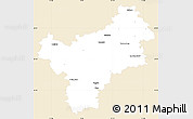 Classic Style Simple Map of Bayreuth, single color outside