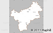 Gray Simple Map of Bayreuth, cropped outside
