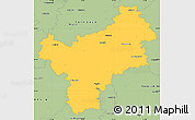 Savanna Style Simple Map of Bayreuth