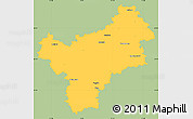 Savanna Style Simple Map of Bayreuth, single color outside