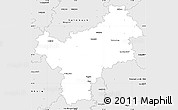 Silver Style Simple Map of Bayreuth