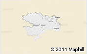 Classic Style 3D Map of Coburg, single color outside