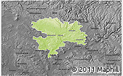 Physical 3D Map of Coburg, darken, desaturated