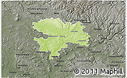 Physical 3D Map of Coburg, darken, semi-desaturated