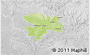 Physical 3D Map of Coburg, lighten, desaturated