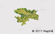 Satellite 3D Map of Coburg, cropped outside