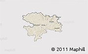 Shaded Relief 3D Map of Coburg, cropped outside