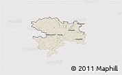 Shaded Relief 3D Map of Coburg, single color outside