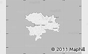 Gray Map of Coburg, single color outside