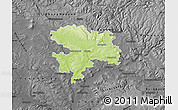 Physical Map of Coburg, darken, desaturated