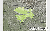 Physical Map of Coburg, darken, semi-desaturated