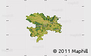 Satellite Map of Coburg, cropped outside