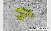 Satellite Map of Coburg, lighten, desaturated