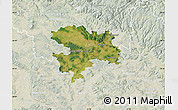 Satellite Map of Coburg, lighten