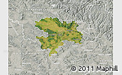 Satellite Map of Coburg, lighten, semi-desaturated