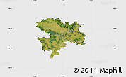 Satellite Map of Coburg, single color outside