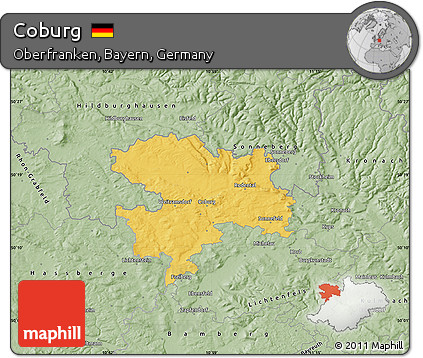 Savanna Style Map of Coburg