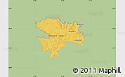Savanna Style Map of Coburg, single color outside