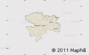 Shaded Relief Map of Coburg, cropped outside
