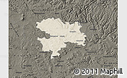 Shaded Relief Map of Coburg, darken