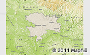Shaded Relief Map of Coburg, physical outside